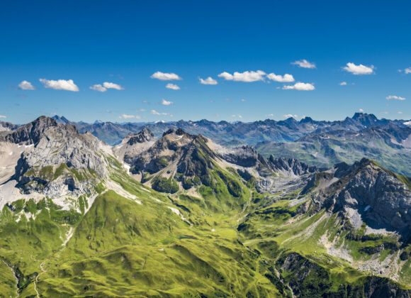 View to the Alps in Austria
