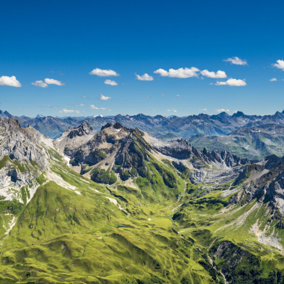 View to the Alps in Austria